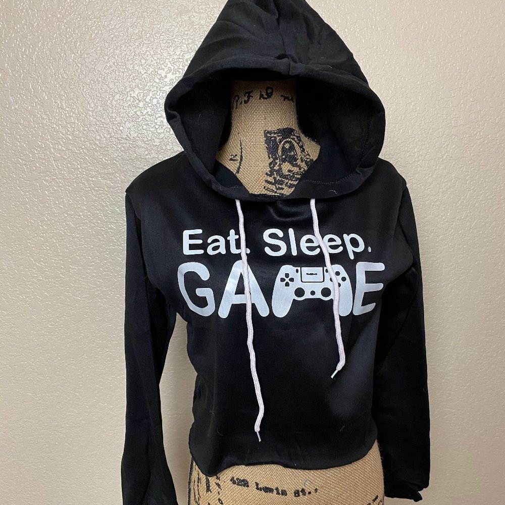 🎮 Gamer Crop Top Hoodie 🎮